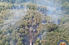 Lesný požiar nad Bielym krížom