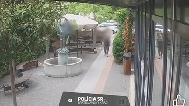 Agresívny muž: Najskôr nadával zamestnancom predajne, potom zhodil z podstavca sochu na fontáne