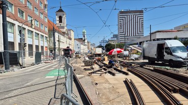 MHD: Výluku premávky električiek na Špitálskej predĺžili, potrvá takmer do konca augusta