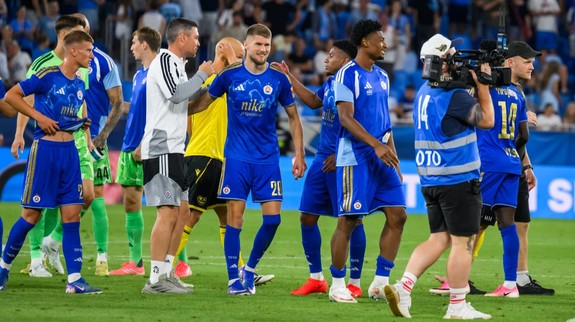 Liga majstrov: Slovan zdolal Mjällby 2:0, v play off si zahrá proti Celje