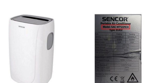 Sencor zvoláva do opravy dva modely mobilnej klimatizácie, hrozí skrat