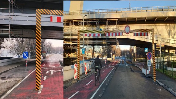 FOTO: Rampa pod Mostom SNP sa dočkala vhodnej nápravy. Našťastie!