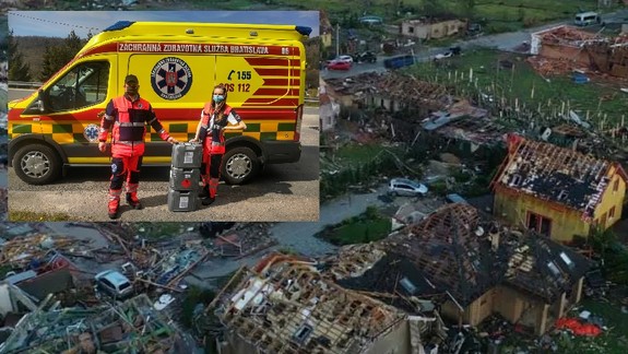 Tornádo na Morave: Na mieste zasahovalo aj sedem sanitiek z Bratislavy - situáciu označili za dramatickú