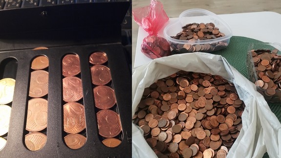 Ako najlepšie sa môžete zbaviť 1 a 2-centových mincí, keď sa vám doma nazhromaždili vo veľkom množstve?