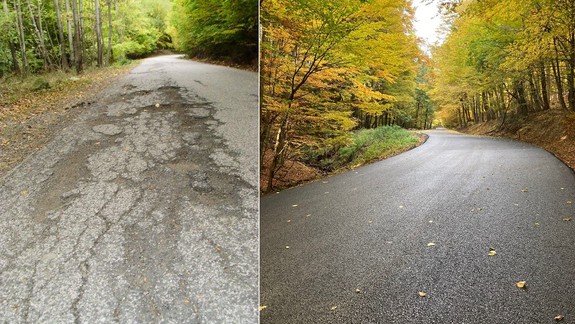 FOTO: Povrch rozbitej cyklotrasy v lesoparku medzi Račou a Bielym krížom obnovili
