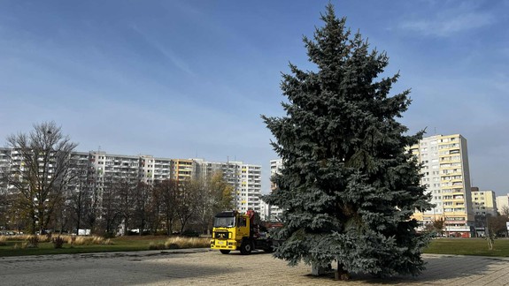 Petržalka už má svoj vianočný stromček, do mestskej časti prišiel aj Martin na bielom koni