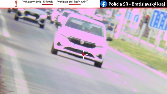 Uháňal po Rožňavskej, pokute od polície neunikol