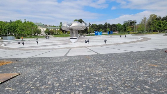 Mesto vyskúšalo technické zariadenie fontány Družba
