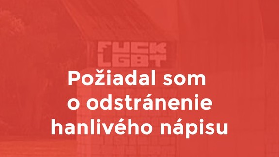 Na pilieri Mosta Lafranconi sa objavil hanlivý nápis - primátor M. Vallo žiada o jeho odstránenie...