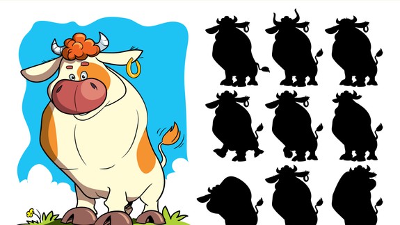 Nájdi správny tieň. (5. časť)