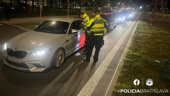 V Bratislave sa konal tuningový zraz, policajti prezradili, aké porušenia zákona zistili