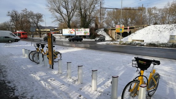 Slovnaft BAjk sťahuje žlté bicykle kvôli hustému sneženiu