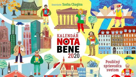 Časopis NOTA BENE pokrstí vlastný kalendár Pouličný sprievodca svetom