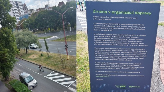 FOTO: Asi neuveríte, prečo museli na Trnavskej zrušiť pruh pre cyklistov...