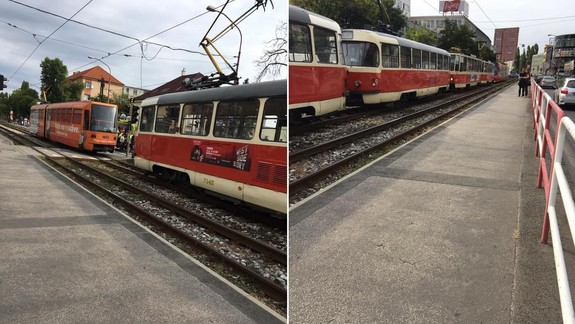 FOTO: Na Račianskej ulici zachytila električka chodkyňu - čo sa jej stalo?