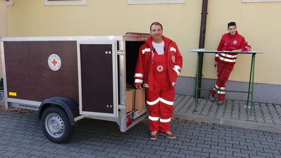 Slovenský červený kríž rozdával v Rači balíky potravinovej pomoci