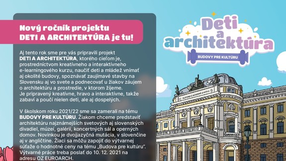 Témou 6. ročníka e-learningového kurzu sú Budovy pre kultúru