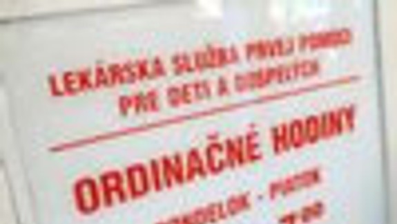 Lekárska služba prvej pomoci má dve ambulancie