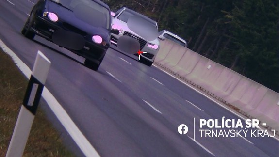 Vodič sa rútil po diaľnici z Bratislavy do Trnavy rýchlosťou 181 km/h, zaplatil pokutu