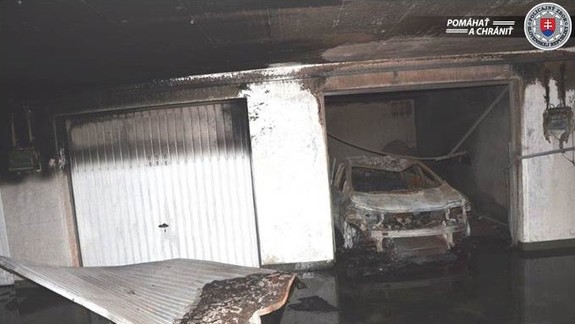 FOTO: Policajti chytili podpaľača, ktorý v podzemnej garáži na Šustekovej spôsobil škodu za 200-tisíc eur