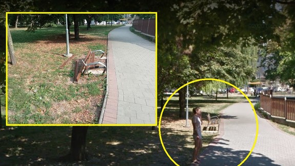 FOTO: Pri materskej škole na Miletičovej ulici niekomu asi prekážala lavička, tak ju zdemoloval!