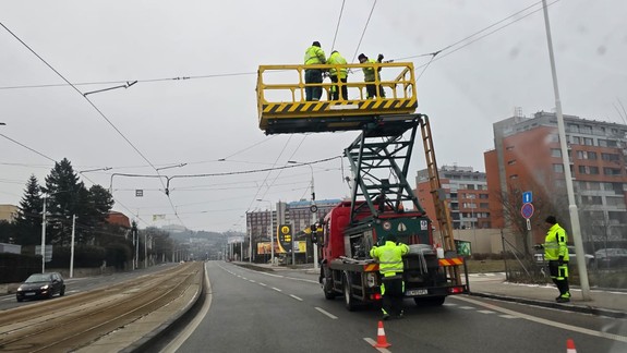 Práce na novej trolejbusovej trati Patrónka - Riviéra výrazne pokročili