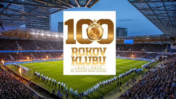 FOTO a VIDEO: Futbalový ŠK Slovan Bratislava oslavuje 100 rokov -  jeho hráči a fanúšikovia majú byť na čo hrdí!