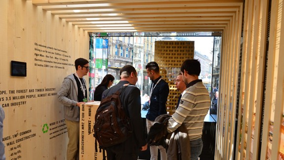 Na nábreží sa začala výstava drevených stavieb budúcnosti