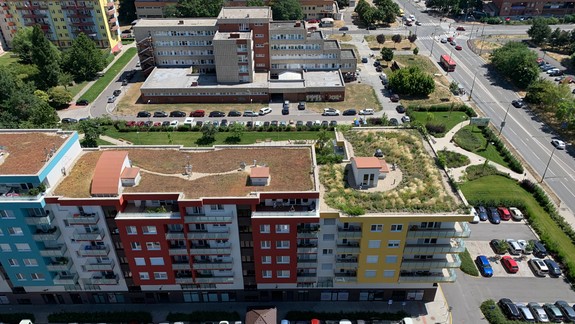 FOTO Toto odspodu nevidíte: V Petržalke už máme celú štvrť so zelenými strechami