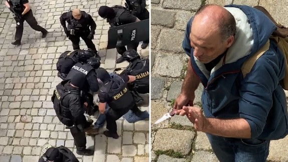 ANKETA: Video z policajného zákroku na muža s nožom rozdelilo národ - aký naň máte vy názor?