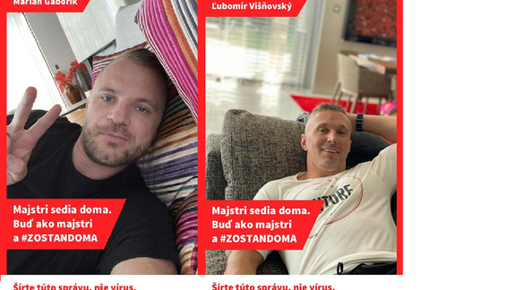 Lintner či Gáborík na gauči: Iniciatíva Zostaň doma vyzýva ľudí, aby sa stali hrdinami z pohodlia svojich domovov