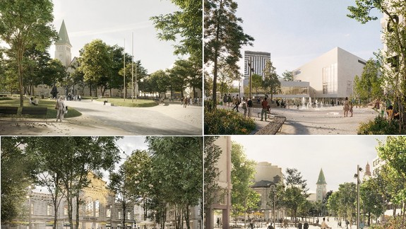 VIZUALIZÁCIE Centrum mesta sa zásadne zmení: Vznikne nový verejný priestor so stromami bez áut, tie pôjdu do podzemia