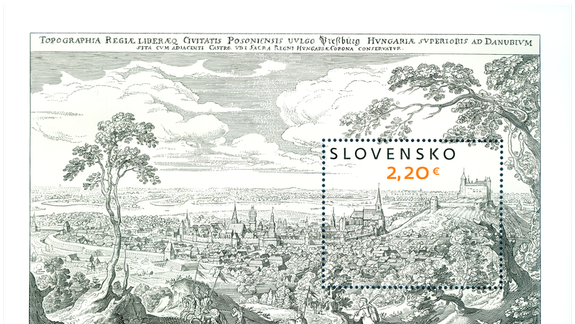 Slovenská pošta vydáva v pondelok známku s tematikou umenia - bude na nej stará Bratislava