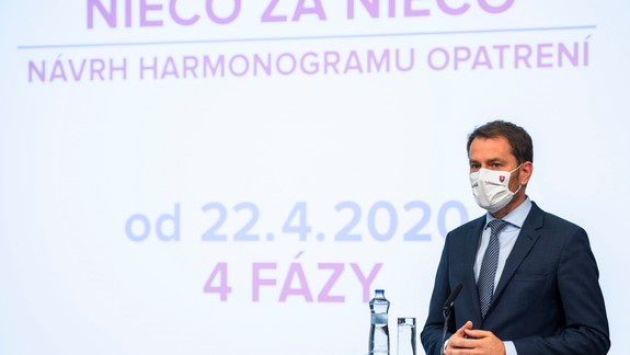 Matovič predstavil 4 fázy uvoľnenia opatrení na Slovensku: Prvá začne už v stredu