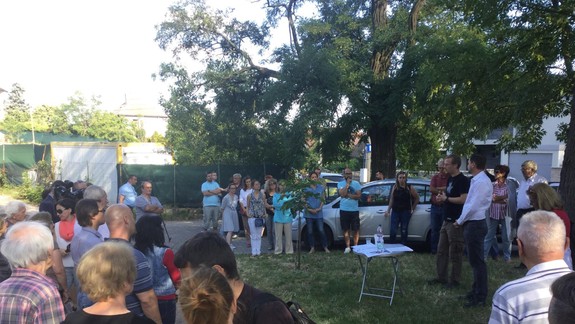 FOTO: V Novom Meste protestovali proti výstavbe na Bellovej ulici na Kolibe