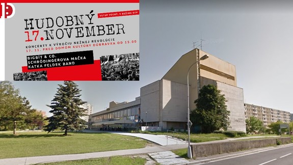 VIDEO: V Dúbravke oslávili výročie Nežnej revolúcie s klobásami aj Hudobným 17. novembrom