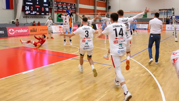Volejbal: Komárno získalo titul, nad Slovanom zvíťazilo vo štvrtom zápase play off 3:0
