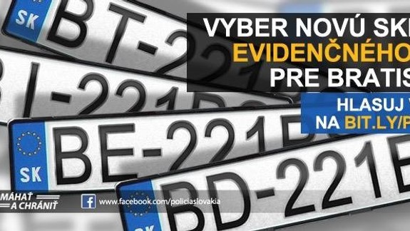 Čo pôjde po BL? Môžete vybrať novú skratku evidenčného čísla pre okres Bratislava