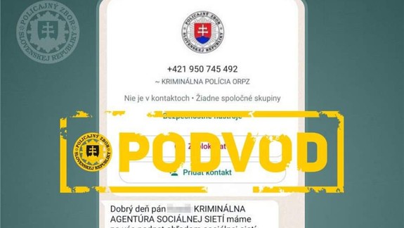 Polícia upozorňuje na podvodníkov, ktorí sa cez WhatsApp vydávajú za policajtov