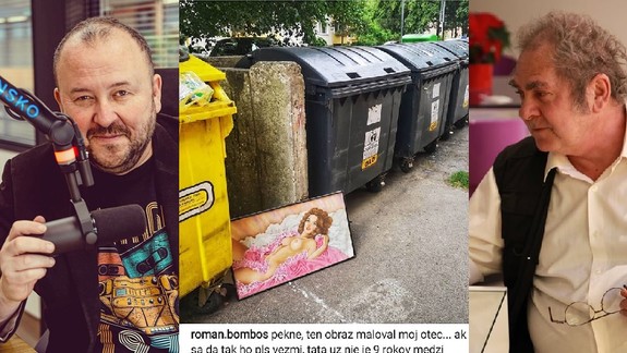 Pri kontajneroch sa našiel obraz od otca známeho moderátora - ten ho chcel za každú cenu zachrániť - podarilo sa?