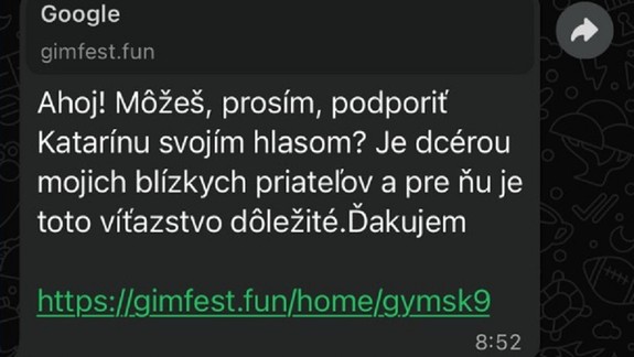 Prišla vám cez aplikáciu táto správa? ide o podvod