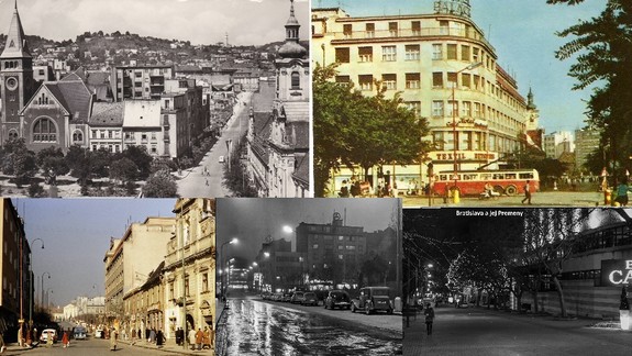 FOTO: Poštová ulica rokmi menila svoju tvár - jazdili po nej autá a dnes je pešou zónou...