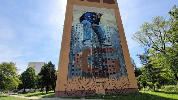 Páči sa vám? Ružinov zdobí nový murál, je odkazom na album rapera Gleba