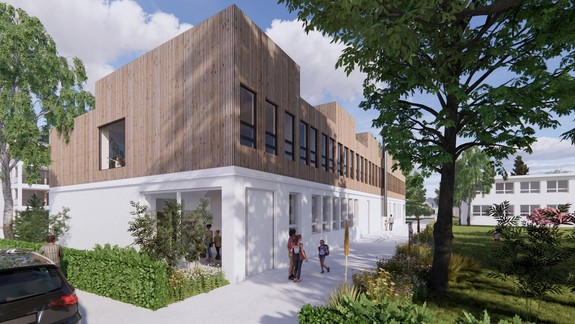 Záhorská Bystrica nadstavuje budovu jedálne v areáli školy, pribudne 8 nových tried