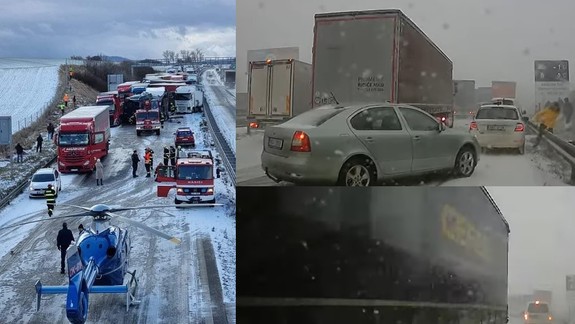 VIDEO: Zo záberov z hromadnej nehody na diaľnici v ČR ide hrôza - vedia vodiči ako takejto situácii zabrániť?