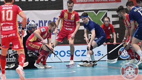Florbal: Záhorská Bystrica vedie vo štvrťfinálovej sérii nad 1. FBC Trenčín 2:0