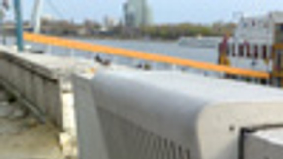 Múr pri River Parku nahradil protipovodňový