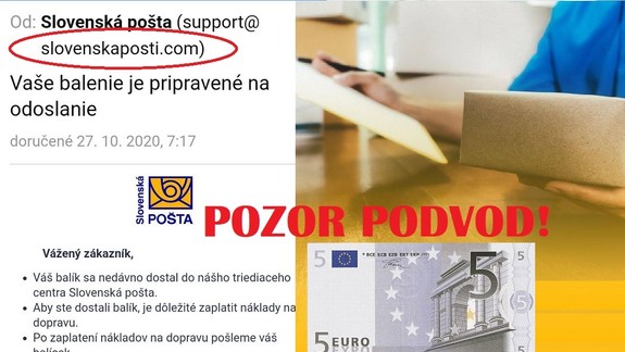 Slovenská pošta varuje pred podvodníkmi - žiadne peniaze im za balíky neplaťte!
