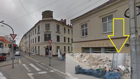 FOTO: Na Obchodnej dnes ráno okoloidúcich prekvapil starší muž - prečo ležal na chodníku?
