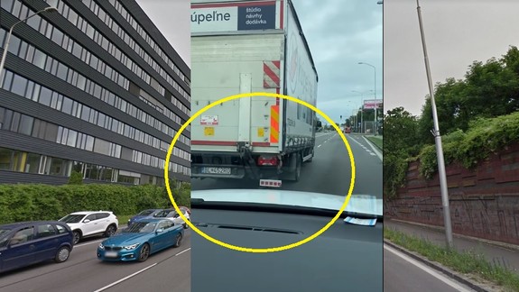 VIDEO: Vodič nákladného auta na Patrónke takto blokoval osobné auto - ako zareagoval jeho zamestnávateľ?